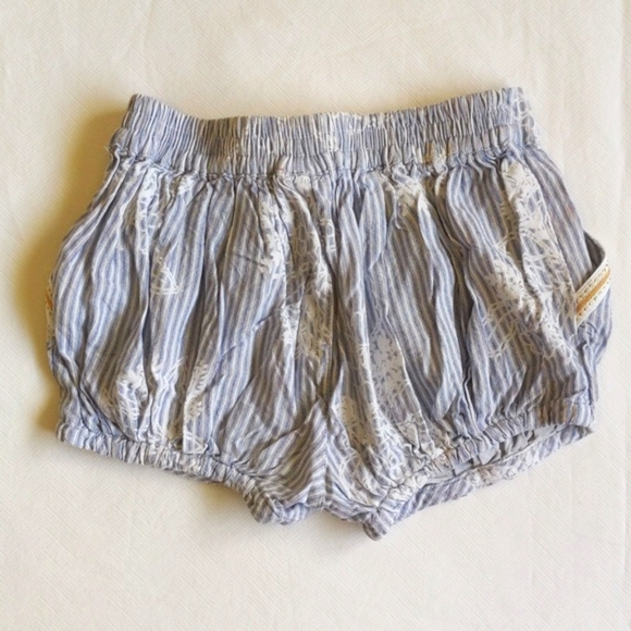joe fresh boho floral striped viscose bubble shorts 3T toddler girls - Picture 6 of 6